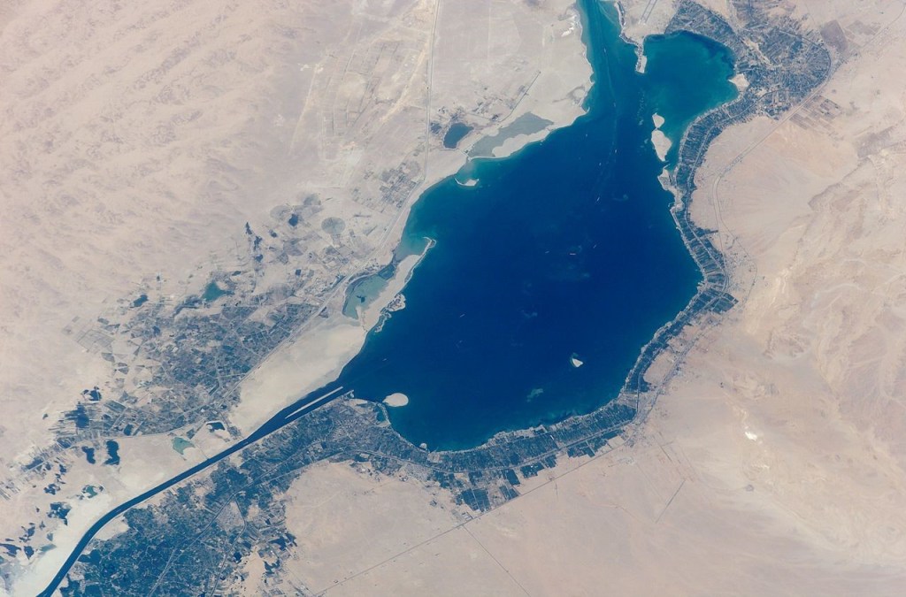 Suez Canal from space