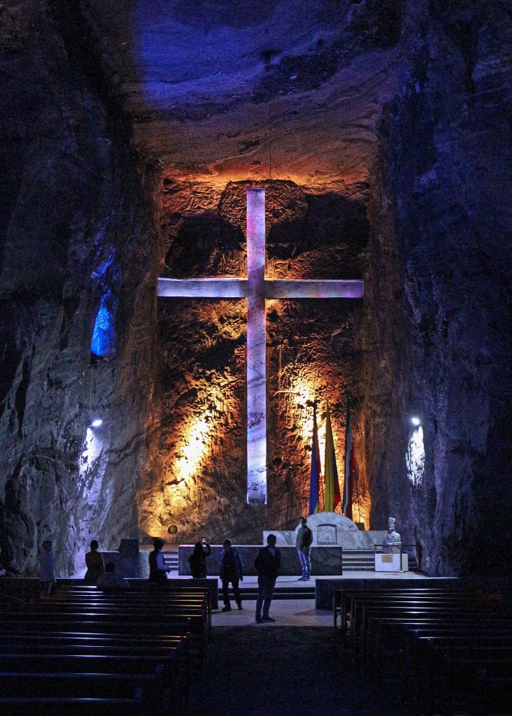 Altar of the Salt Cathedral of Zipaquirá
