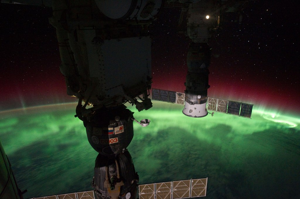 Aurora seen from the International Space Station